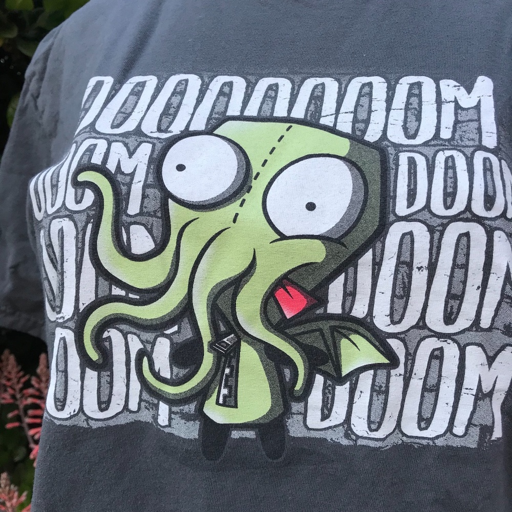 Invader zim/Gir DOOM thulu T-shirt DOOM Medium grey Teefury